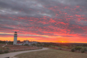 Lighthouse Truro - der Himmel brennt